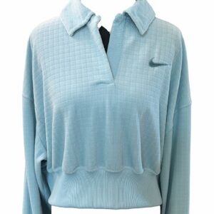 Nike Light Blue Crop Top